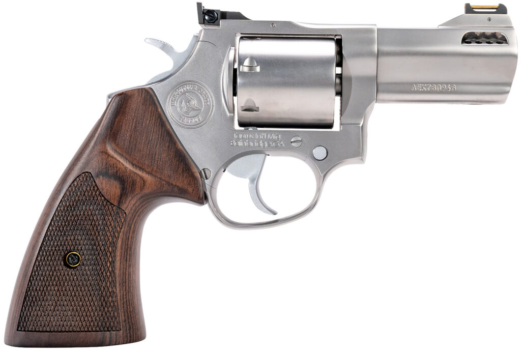 Taurus 692, .357 Magnum/9mm Revolver, 3" Barrel, Stainless Steel, Wood Grips, 7-Round