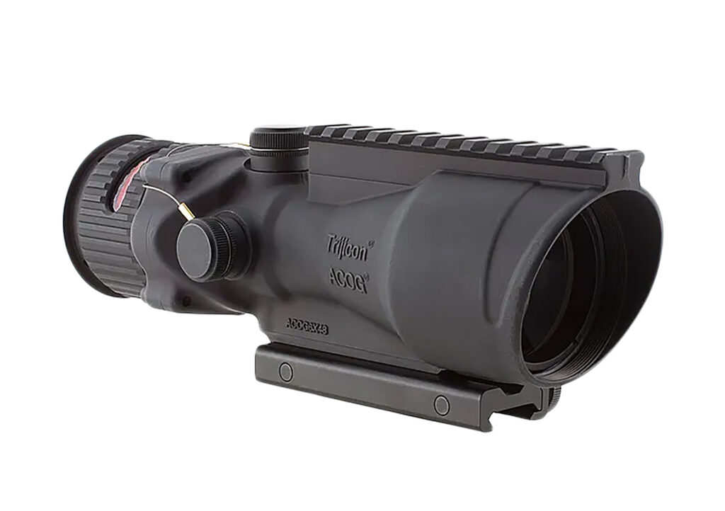 Trijicon ACOG TA648-308H 6×48 Riflescope, Red .308 Horseshoe/Dot Reticle, TA75 Mount, Black