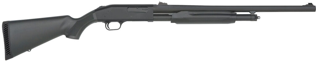 Mossberg 500, 12 Gauge Pump-Action Shotgun, 24", Matte Blue/Black Synthetic, 5-Round