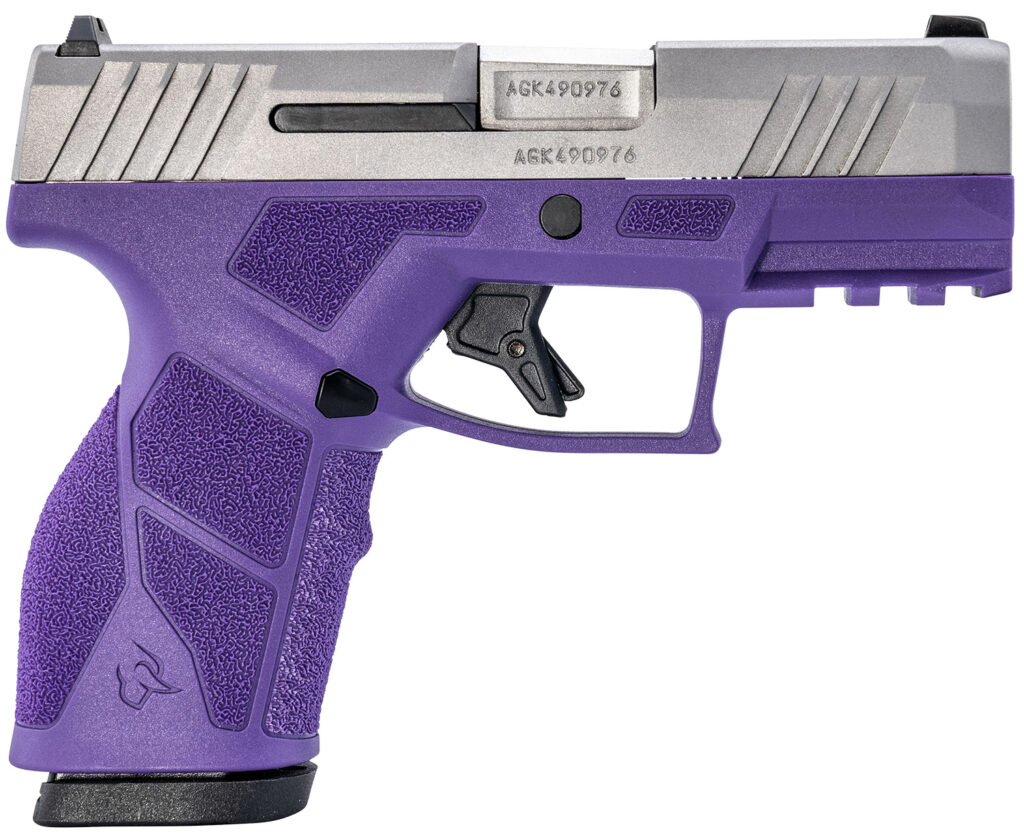 Taurus GX2, 9mm Pistol, 3.38" Barrel, Dark Purple/Stainless Steel, 10+1