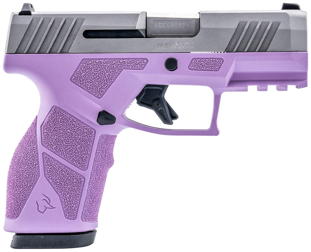 Taurus GX2, 9mm Pistol, 3.38" Barrel, Light Purple/Stainless Steel, 13+1