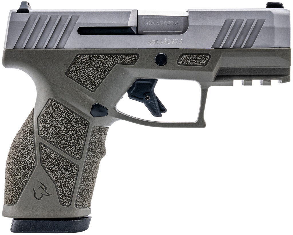 Taurus GX2, 9mm Pistol, 3.38" Barrel, Olive Green/Stainless Steel, 13+1