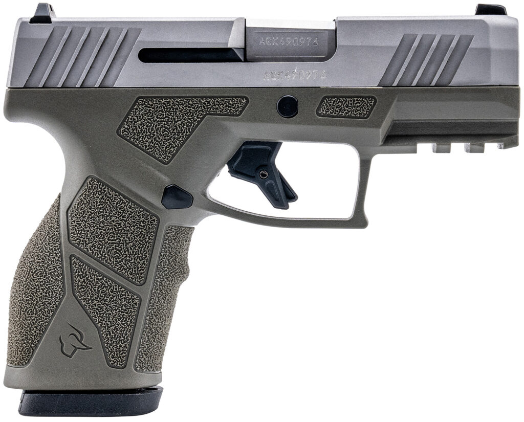 Taurus GX2, 9mm Pistol, 3.38" Barrel, Olive Green/Stainless Steel, 10+1