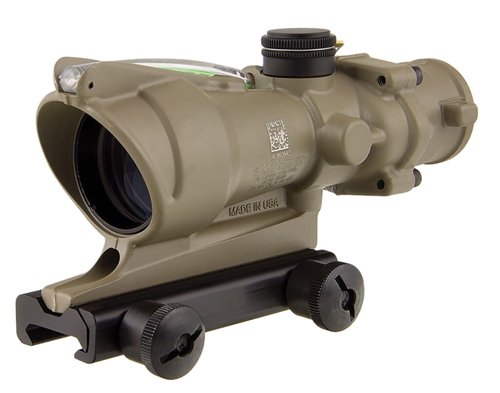 Trijicon ACOG 4×32 Riflescope, Green .223 Crosshair Reticle, TA51 Mount, Flat Dark Earth