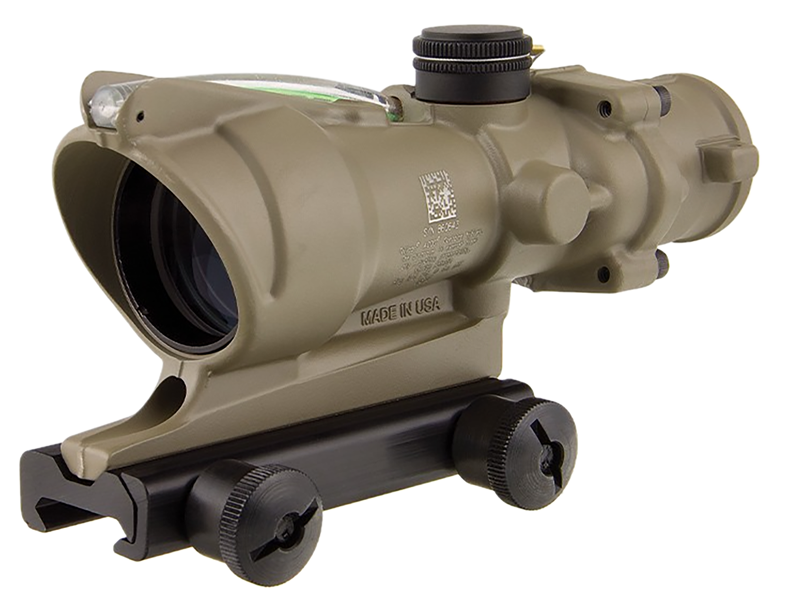 Trijicon ACOG 4×32 Riflescope, Green .223 Horseshoe/Dot Reticle, TA51 Mount, Flat Dark Earth - product view