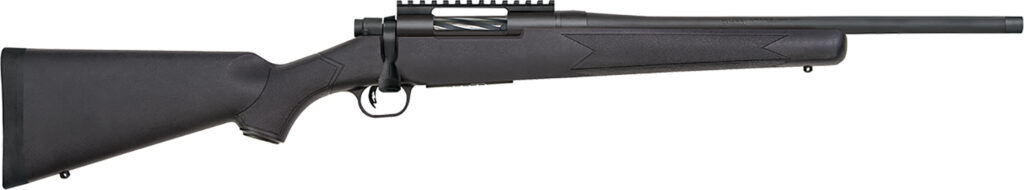 Mossberg Patriot Carbine, 450 Bushmaster Bolt-Action Rifle, 18", Threaded Barrel, Matte Blue/Black Synthetic, 4+1