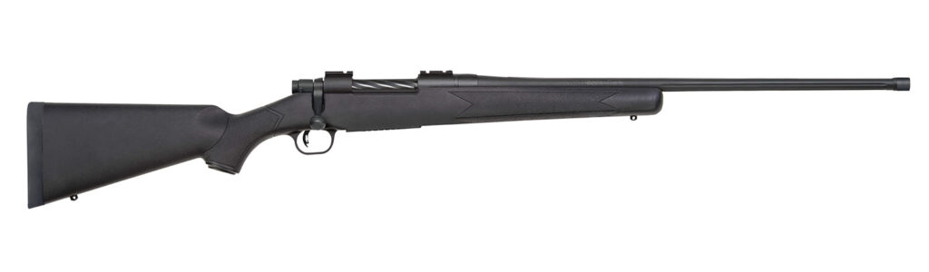 Mossberg Patriot Carbine, 6.5 PRC Bolt-Action Rifle, 20", Threaded Barrel, Matte Blue/Black Synthetic, 4+1