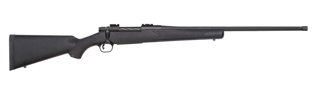 Mossberg Patriot Carbine, .300 Win Mag Bolt-Action Rifle, 20", Threaded Barrel, Matte Blue/Black Synthetic, 3+1