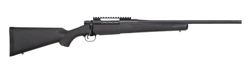 Mossberg Patriot Carbine, 7mm PRC Bolt-Action Rifle, 20", Threaded Barrel, Matte Blue/Black Synthetic, 2+1