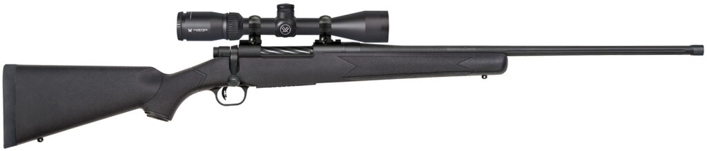 Mossberg Patriot Vortex Scoped Combo, 7mm PRC Bolt-Action Rifle, 24", Threaded Barrel, Matte Blue/Black Synthetic, 3+1