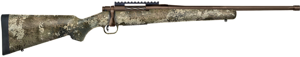 Mossberg Patriot Predator, 450 Bushmaster Bolt-Action Rifle, 20", Threaded Barrel, Strata Camo, 4+1