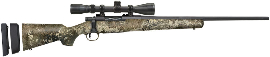 Mossberg Patriot Super Bantam Scoped Combo, 350 Legend Bolt-Action Rifle, 22", TrueTimber Camo, 4+1
