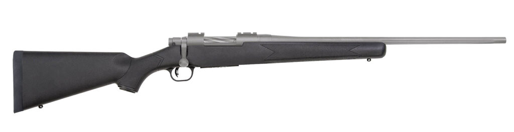 Mossberg Patriot, 350 Legend Bolt-Action Rifle, 22", Threaded Barrel, Stainless Cerakote/Black Synthetic, 4+1