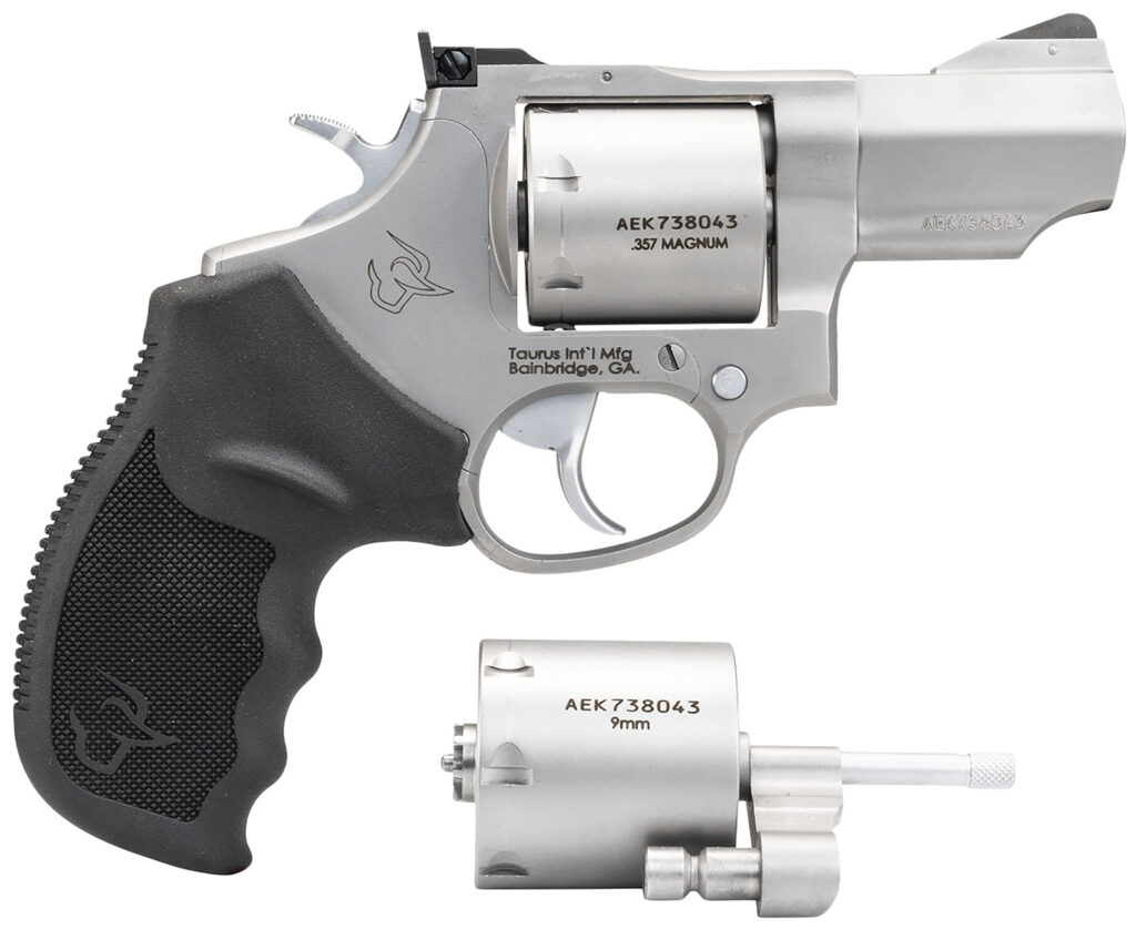 Taurus Tracker, .357 Magnum/9mm Revolver, 2.5" Barrel, Black, 7-Round