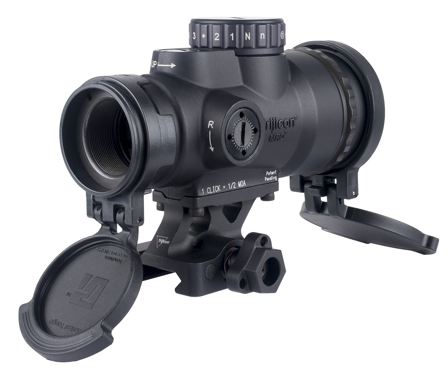 Trijicon MRO HD Patrol 1×25 Red Dot Sight, 2 MOA Dot & 68 MOA Circle, Full Co-Witness Q-LOC Mount, Black
