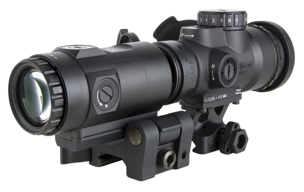 Trijicon MRO HD Patrol 1×25 Red Dot Sight with 3x Magnifier, 2 MOA Dot & 68 MOA Circle, Full Co-Witness Q-LOC Mount, Black