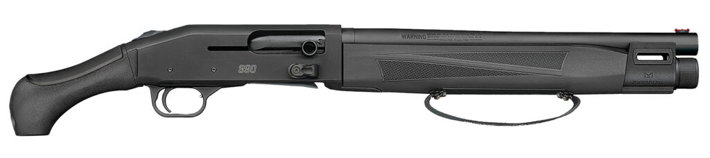 Mossberg 990 AfterShock, 12 Gauge Semi-Automatic Shotgun, 14.75", M-LOK Forend, Matte Blue/Black Synthetic, 5+1