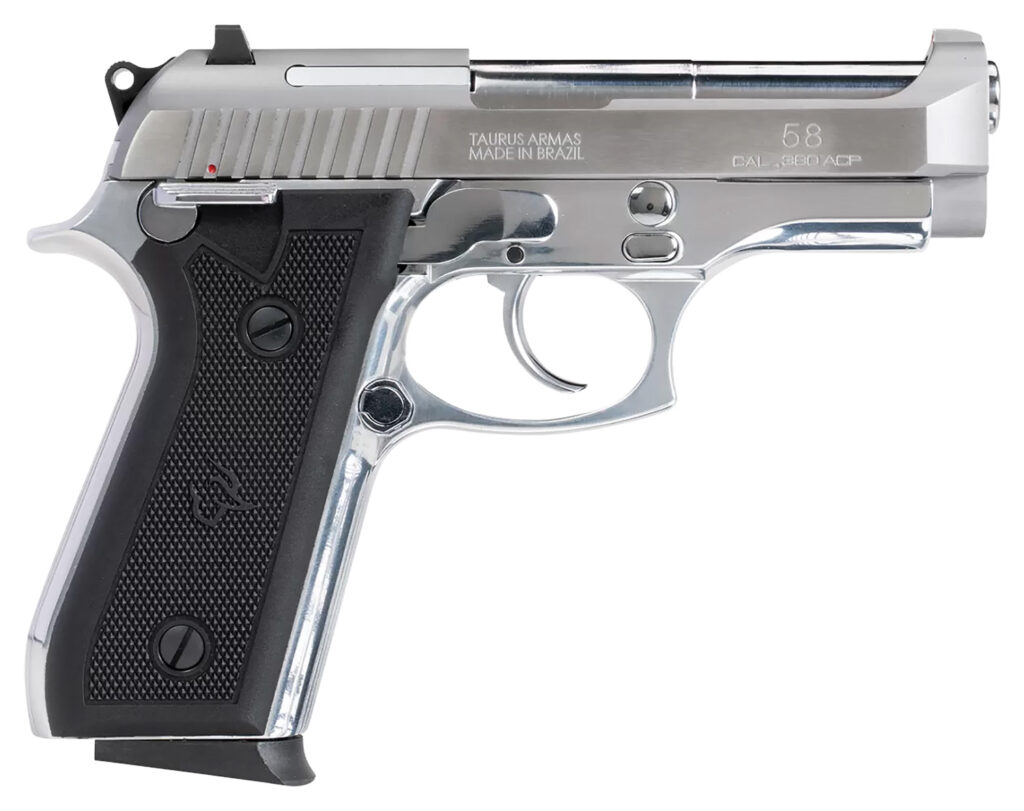 Taurus 58, .380 ACP Pistol, 4" Barrel, Stainless Steel, 15+1