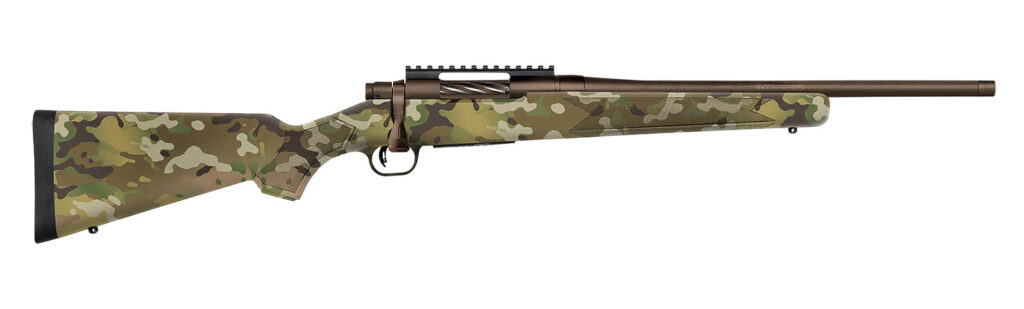 Mossberg Patriot Carbine, .22-250 Rem Bolt-Action Rifle, 18", Threaded Barrel, Multicam Synthetic, 5+1