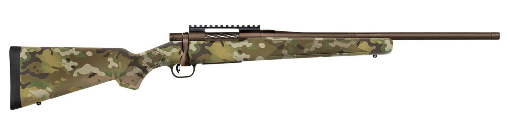 Mossberg Patriot Carbine, 6.5 PRC Bolt-Action Rifle, 20", Threaded Barrel, Patriot Brown Cerakote/Multicam Synthetic, 4+1