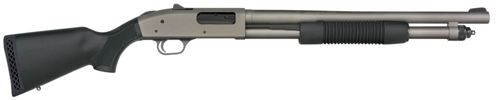 Mossberg 590A1 Tactical, 12 Gauge Pump-Action Shotgun, 18.5", Gray/Black Synthetic, 6+1