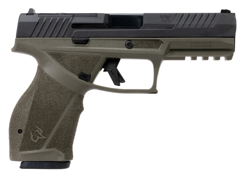 Taurus TX9 Full Size, 9mm Pistol, 4.5" Barrel, OD Green/Black, 17+1