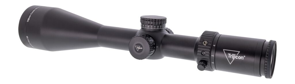 Trijicon Credo HX 2.5-10×56 SFP Riflescope, Red/Green BDC Hunter Holds Reticle, Satin Black