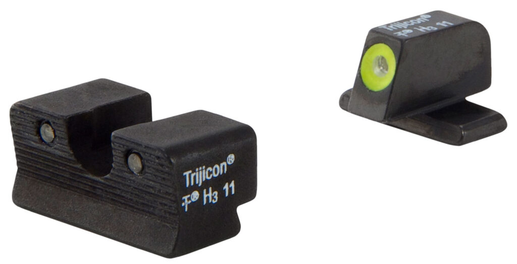 Trijicon HD Night Sight Set for Springfield XD-S, Yellow Front Outline