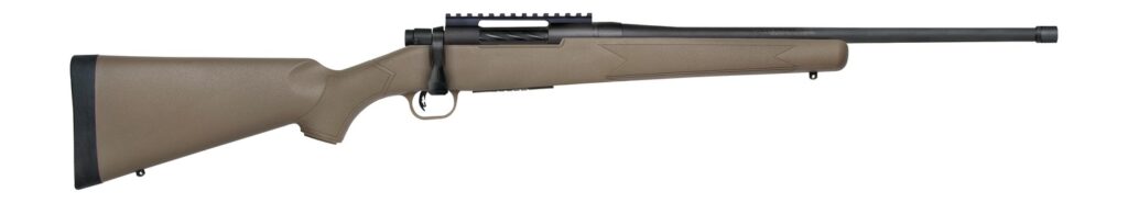 Mossberg Patriot Predator, 450 Bushmaster Bolt-Action Rifle, 20", Threaded Barrel, FDE/Black Synthetic, 4+1