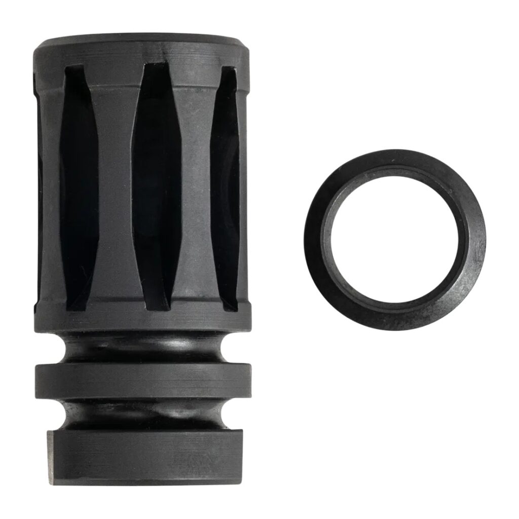One Horse A2 Flash Hider, 5.56 NATO, 1/2x28, With Crush Washer