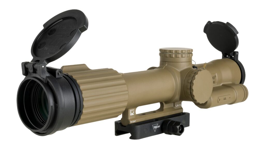 Trijicon VCOG 1-8×28 FFP Riflescope, Red MRAD Crosshair Reticle, Flat Dark Earth - exterior view