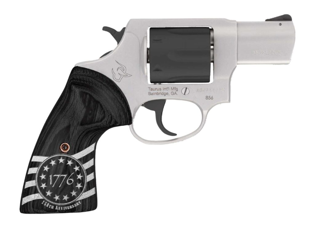 Taurus 856, .38 Special Revolver, 3" Barrel, Stainless Steel, Wood Grips, 6-Round