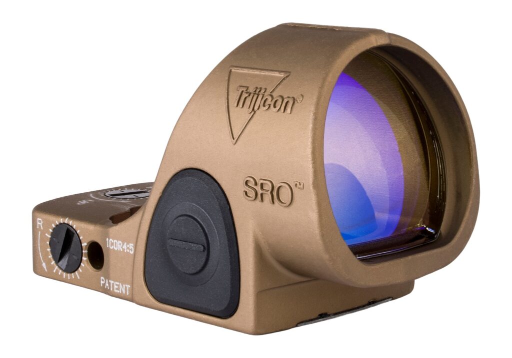 Trijicon SRO 2.5 MOA Green Dot Reflex Sight, Coyote Brown