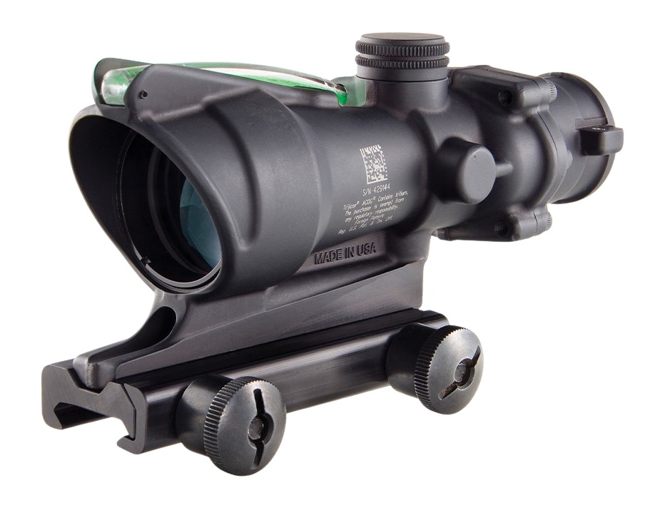 Trijicon ACOG 4×32 Riflescope, Green .300 Blackout Crosshair Reticle, TA51 Mount, Black
