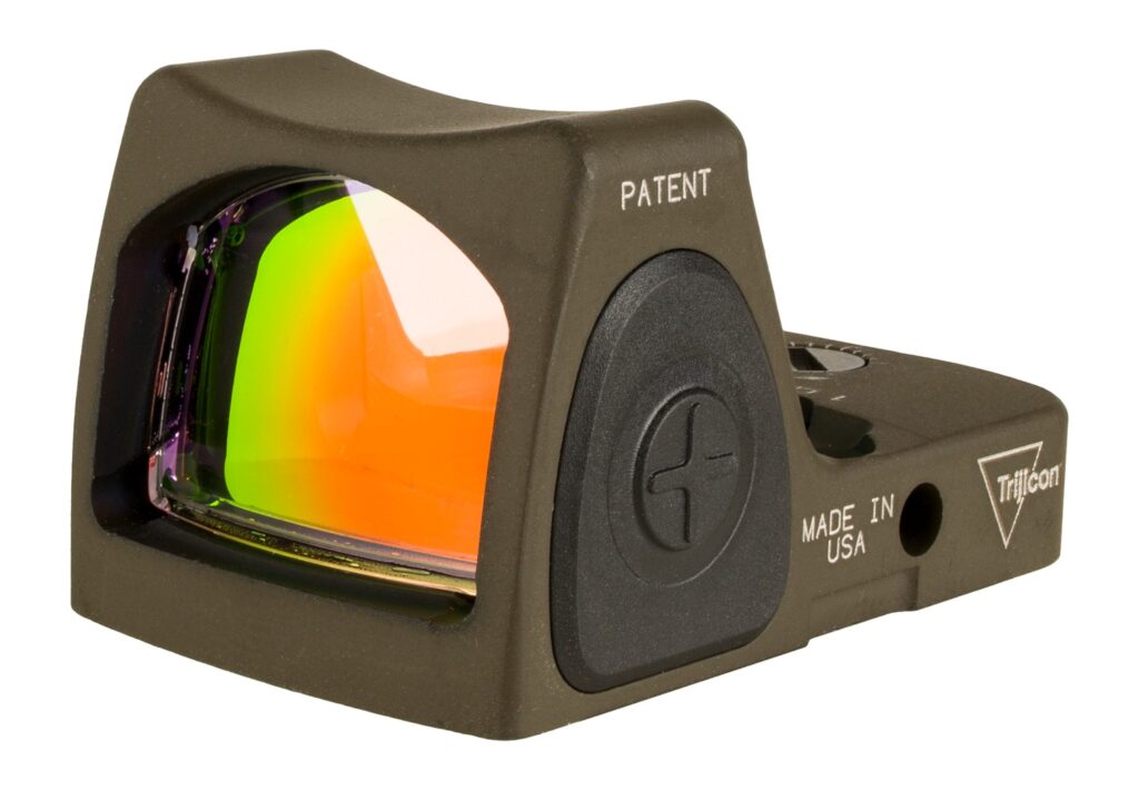 Trijicon RMR Type 2 3.25 MOA Red Dot Reflex Sight, Adjustable LED, OD Green