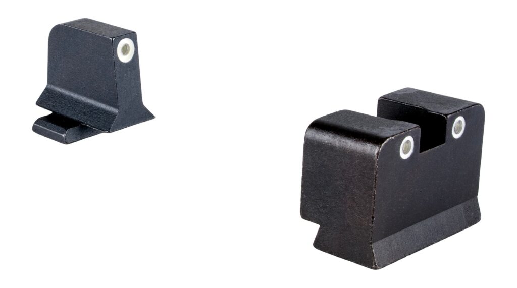 Trijicon Suppressor/Optic Height Night Sight Set for SIG Sauer 9mm/.357 SIG, Green Tritium, White Outlines