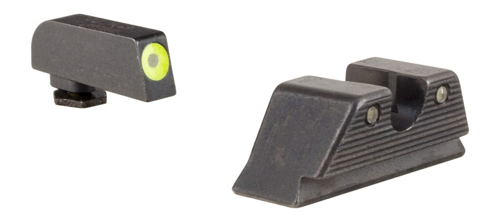 Trijicon HD Night Sight Set for Standard-Frame Glock MOS, Yellow Front Outline