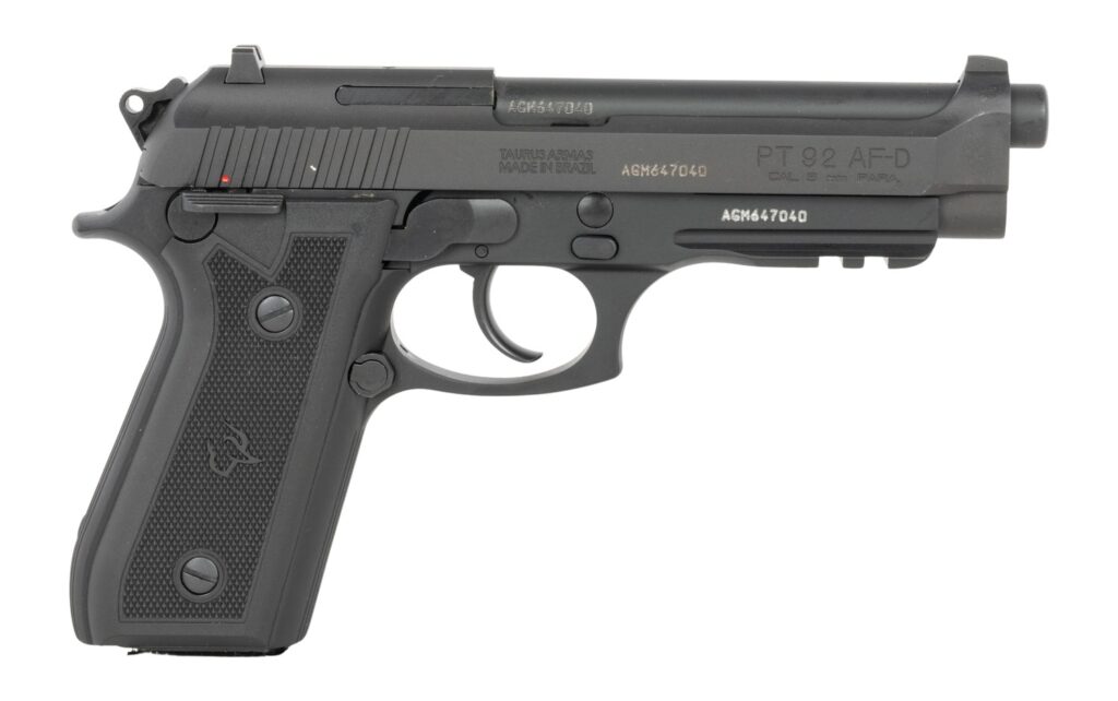 Taurus 92, 9mm Pistol, 5" Barrel, Black, 17+1/18+1