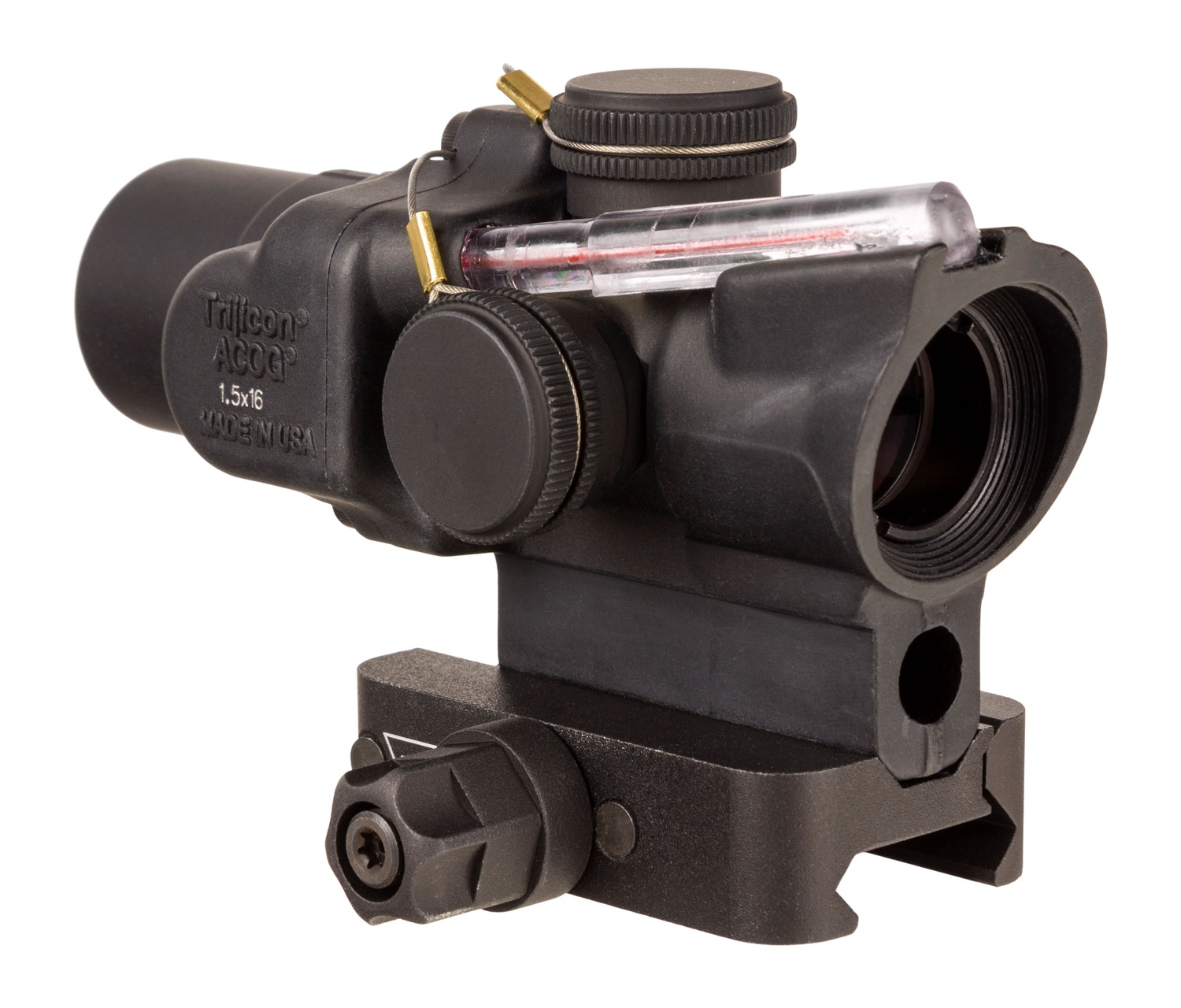 Trijicon Compact ACOG 1.5x16S Riflescope, Red RTR 9mm Reticle, Black (TA44-C-400409)