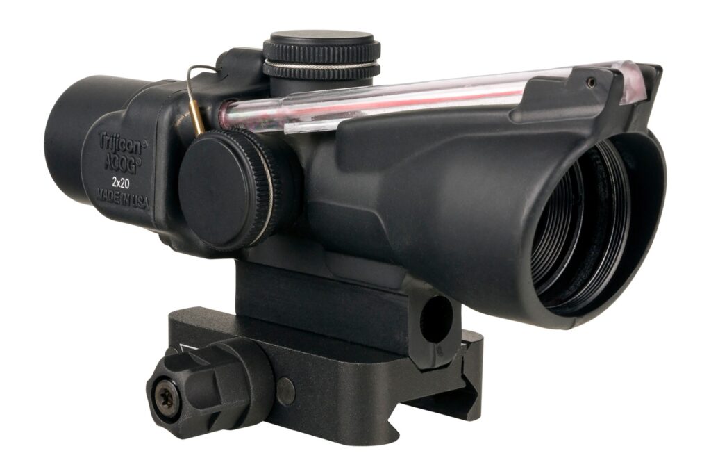 Trijicon Compact ACOG 2x20 Riflescope, Red RTR Reticle, Black (TA47-C-400414)