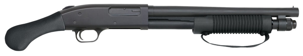Mossberg 590 Shockwave, 12 Gauge Pump-Action Shotgun, 14.375", Matte Blue/Black Synthetic, 5-Round