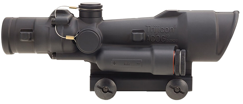 Trijicon ACOG TA110 3.5×35 LED Riflescope, Green .223 Crosshair Reticle, TA51 Mount, Black