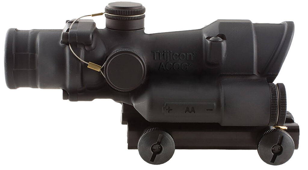 Trijicon ACOG TA02 4×32 LED Riflescope, Green .223 Crosshair Reticle, TA51 Mount, Black