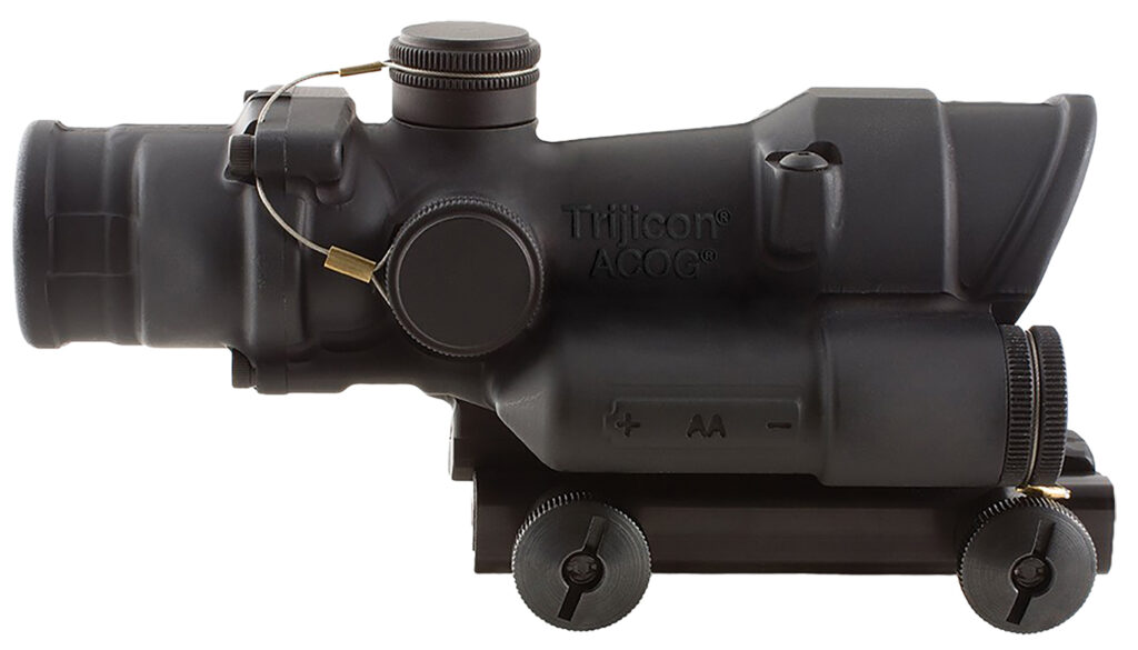Trijicon ACOG TA02 4×32 LED Riflescope, Green .300 Blackout Crosshair Reticle, TA51 Mount, Black