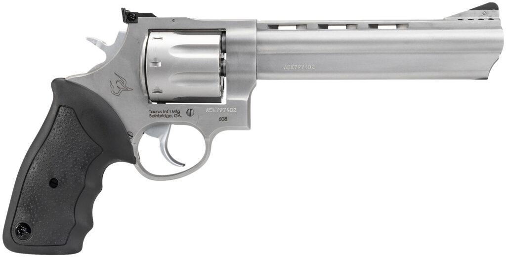 Taurus 608, .357 Magnum Revolver, 6.5" Barrel, Stainless Steel, Ported, 8-Round