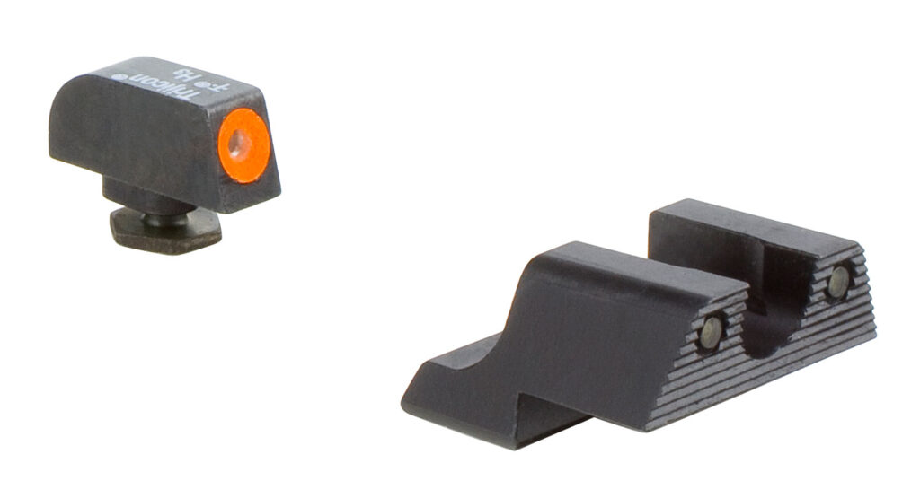 Trijicon HD Night Sight Set for Glock 42/43/43X/48, Non-MOS, Orange Front Outline