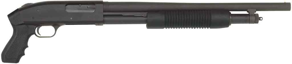 Mossberg 500 Tactical JIC, 12 Gauge Pump-Action Shotgun, 18.5", Matte Blue/Black Synthetic, 6-Round