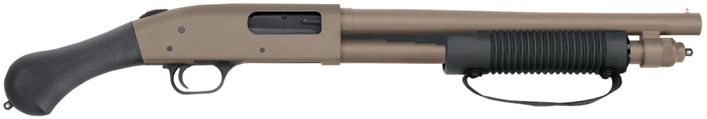 Mossberg 590 Shockwave, 12 Gauge Pump-Action Shotgun, 14", FDE/Black Synthetic, 6-Round