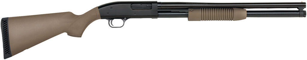 Mossberg Maverick 88 Security, 12 Gauge Pump-Action Shotgun, 20", FDE/Black Synthetic, 7-Round
