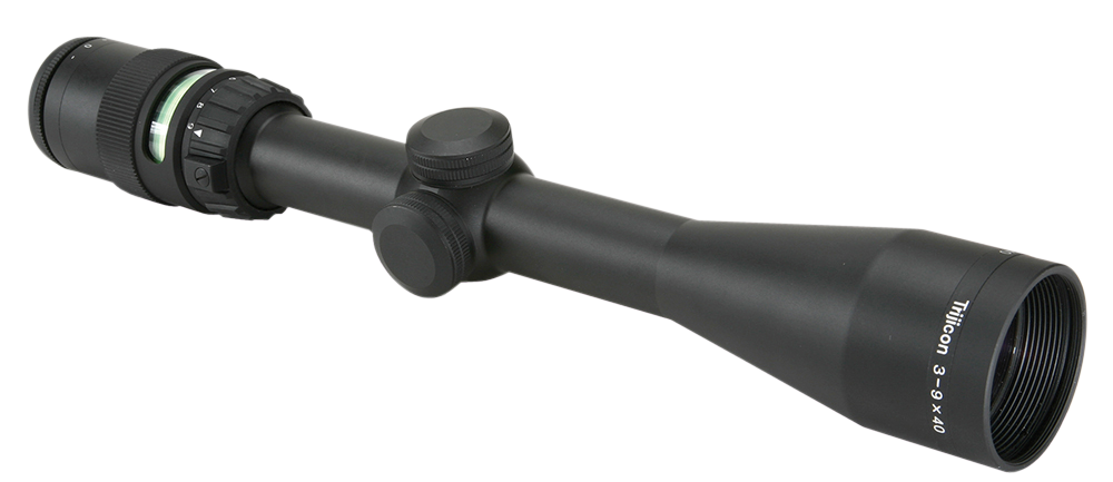 Trijicon AccuPoint 3-9×40 Riflescope, Green Triangle Post Reticle, Matte Black - scope exterior view